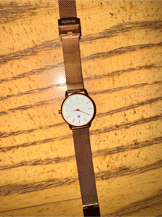 MVMT Accessories - MVMT Rose Gold Mesh Strap Watch with White Dial